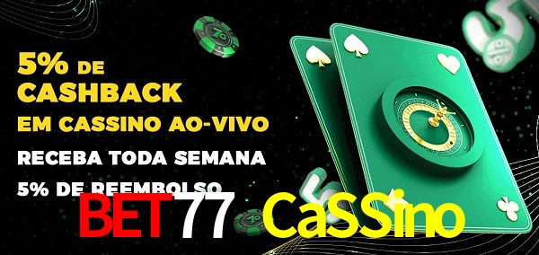 Promoções do cassino ao Vivo Bet77 CaSSino